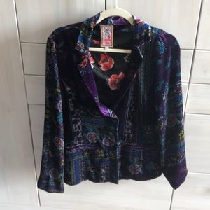 Johnny Was Velvet Blazer/ Jacket